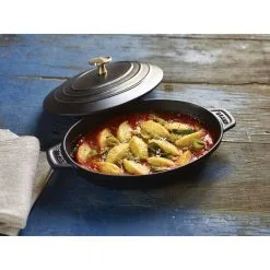 Staub Pirofila Con Coperchio Ovale - 23 Cm, Nero -Vendite Accessori per Cucina 000017030