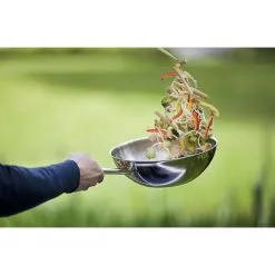 Demeyere Wok Fondo Piatto - 26 Cm, 18/10 Acciaio Inossidabile -Vendite Accessori per Cucina 000022608