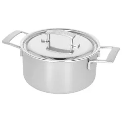 Demeyere Casseruola Con Coperchio - 22 Cm, 18/10 Acciaio Inossidabile -Vendite Accessori per Cucina 000023611