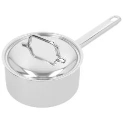 Demeyere Casseruola Con Manico Con Coperchio - 16 Cm, 18/10 Acciaio Inossidabile -Vendite Accessori per Cucina 000023721