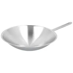Demeyere Wok Fondo Tondo - 36 Cm, 18/10 Acciaio Inossidabile -Vendite Accessori per Cucina 000023978