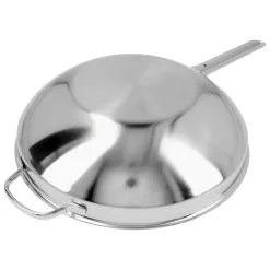 Demeyere Wok Fondo Piatto - 32 Cm, 18/10 Acciaio Inossidabile -Vendite Accessori per Cucina 000024076