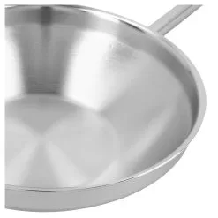 Demeyere Wok Fondo Piatto - 32 Cm, 18/10 Acciaio Inossidabile -Vendite Accessori per Cucina 000024317