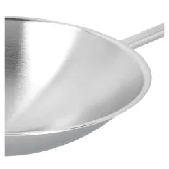 Demeyere Wok Fondo Tondo - 36 Cm, 18/10 Acciaio Inossidabile -Vendite Accessori per Cucina 000024555