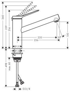 Hansgrohe Zesis M33 - Miscelatore Da Lavello 150, EcoSmart, CoolStart, Cromo 74813000 -Vendite Accessori per Cucina 02d14dc66483cc8e90b3ecc6