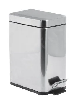 Aqualine Simple Line - Pattumiera, 5l, Acciaio Inox Lucido GAQ005