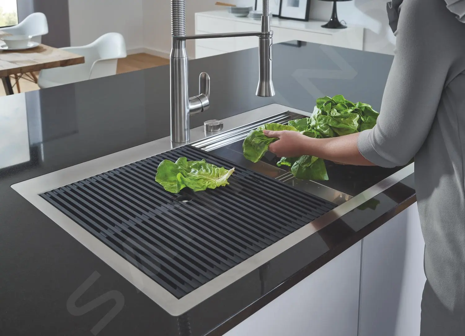 Grohe K7 - Miscelatore Monocomando Per Lavello, Supersteel 31379DC0 4 Grohe K7 - Miscelatore Monocomando Per Lavello, Supersteel 31379DC0 - immagine 4