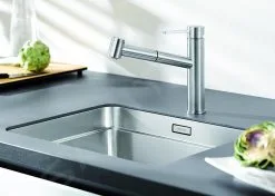 Blanco Ambis S - Miscelatore Da Lavello Con Doccetta Estraibile, Acciaio Inox Spazzolato 523119 -Vendite Accessori per Cucina 0a4f34c8c4e52689e28e5a80