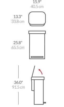 Simplehuman Pattumiere - Pattumiera Con Portasacchetti, 45 L, Acciaio Inox Spazzolato CW2024 -Vendite Accessori per Cucina 0aabfe5e2c21c5d02aa40510
