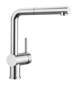Blanco Linus S - Miscelatore Da Lavello Con Bocca Di Erogazione Estraibile, Acciaio 526242