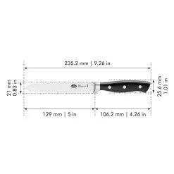 Ballarini Coltello Universale Seghettato - 13 Cm -Vendite Accessori per Cucina 18530 130 0 PD1