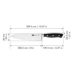 Ballarini Coltello Da Cuoco Liscio - 20 Cm -Vendite Accessori per Cucina 18531 200 0 PD1