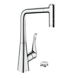 Hansgrohe M71 - Miscelatore Da Lavello A 2 Fori M7120-H320 Con Doccetta Estraibile, SBOX, Chrom 73806000