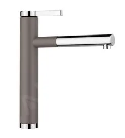 Blanco Linee S - Miscelatore Da Lavello Con Bocca Di Erogazione Estraibile, Grigio/cromo 526956