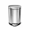 Simplehuman Pattumiere - Pattumiera 6 L, Acciaio Inox Spazzolato CW1834CB