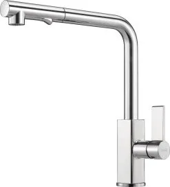 Franke Rubinetteria - Miscelatore Da Lavello FG 0392.031, Con Doccetta Estraibile, Cromo 115.0392.357