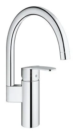 Grohe Eurostyle Cosmopolitan - Miscelatore Monocomando Per Lavello Con Braccio Di Erogazione Alto, Cromo 30221002