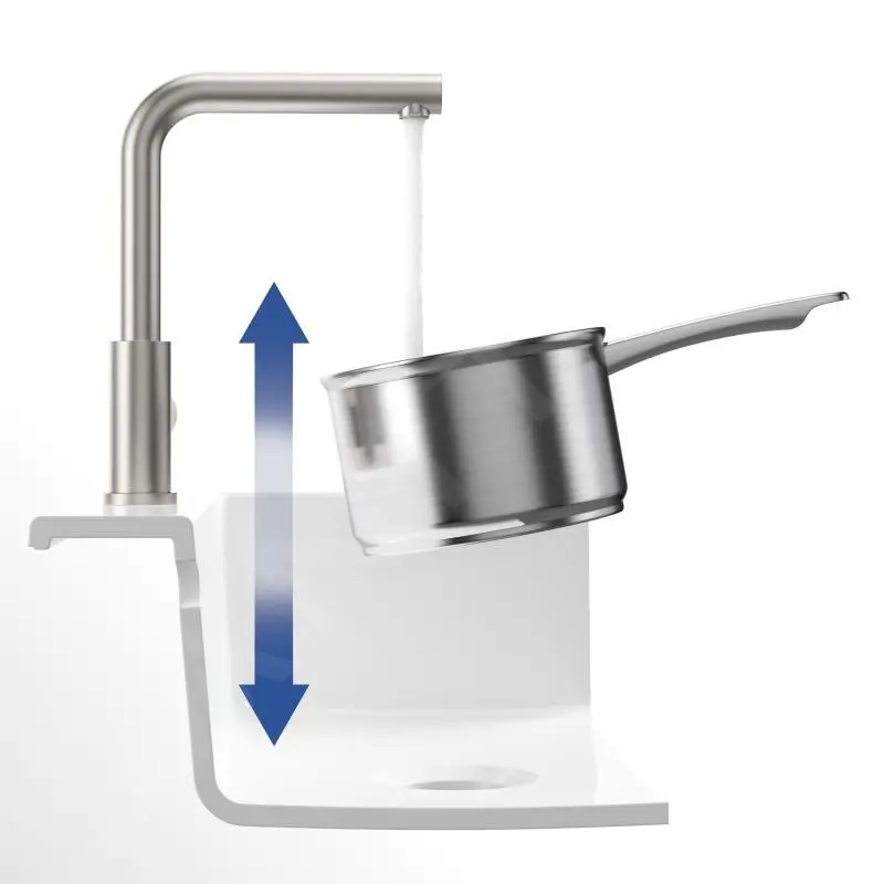 Villeroy & Boch Modern Steel - Miscelatore Da Lavello, Acciaio Inox 966801LC 3 Villeroy & Boch Modern Steel - Miscelatore Da Lavello, Acciaio Inox 966801LC - immagine 3