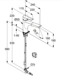 Kludi Mix - Miscelatore Da Lavello Con Bocca Di Erogazione Estraibile, Cromo 329440575 -Vendite Accessori per Cucina 2e554aa6ad05a8cbca09f6e8