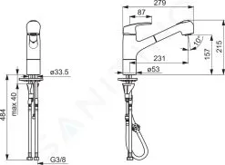 Hansa Pinto - Miscelatore Monocomando Per Lavello, Cromato 45182283 -Vendite Accessori per Cucina 2e66283fe4cc5d057f1395dc