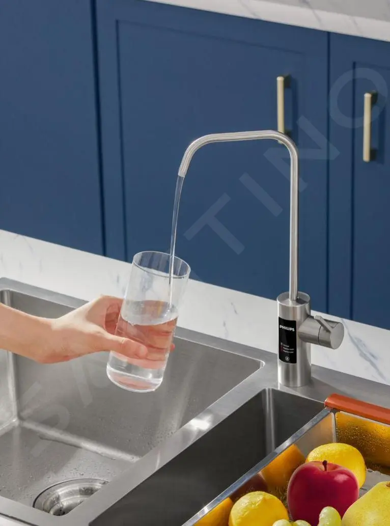 Philips Filtraggio - Dispositivo Di Filtraggio Sottolavello, 2 Filtri A Osmosi Inversa, Capacità 2,1 L/min, Compreso Miscelatore Smart AUT7006/10 6 Philips Filtraggio - Dispositivo Di Filtraggio Sottolavello, 2 Filtri A Osmosi Inversa, Capacità 2,1 L/min, Compreso Miscelatore Smart AUT7006/10 - immagine 6