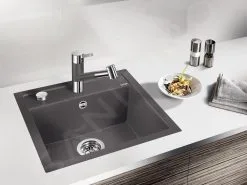 Blanco Tivo S - Miscelatore Da Lavello Con Doccetta Estraibile, Grigio Roccia/cromo 518798 -Vendite Accessori per Cucina 321c83b2be79803814f30b26