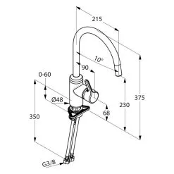 Kludi Bingo Star - Miscelatore Monocomando Per Lavello, Cromato 428030578 -Vendite Accessori per Cucina 3231919ec2a33fbb2afa6f5d