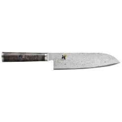 MIYABI Coltello Santoku Liscio - 18 Cm, Marrone-nero