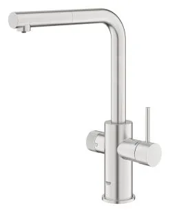 Grohe Blue Pure - Miscelatore Da Lavello Minta Con Funzione Di Filtraggio E Bocca Di Erogazione Estraibile, Supersteel 30601DC0 -Vendite Accessori per Cucina 347a240da09bd4e0ac8358d9
