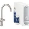 Grohe Blue Home - Miscelatore Connected Per Lavello, Con Sistema Di Filtraggio E Raffreddamento, Supersteel 31455DC1