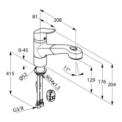 Kludi Objekta - Miscelatore Monocomando Per Lavello, Con Doccetta Estraibile, Cromato 325810575 -Vendite Accessori per Cucina 3e0bda7174e164122849be86