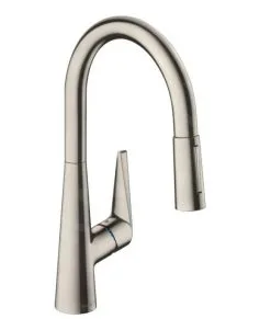 Hansgrohe Talis M51 - Miscelatore Da Lavello M5116-H200 Con Doccetta Estraibile, SBOX, Simil Inox 73851800