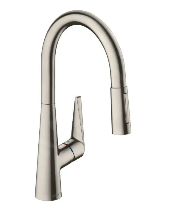 Hansgrohe Talis M51 - Miscelatore Da Lavello M5116-H200 Con Doccetta Estraibile, SBOX, Simil Inox 73851800 1 Hansgrohe Talis M51 - Miscelatore Da Lavello M5116-H200 Con Doccetta Estraibile, SBOX, Simil Inox 73851800