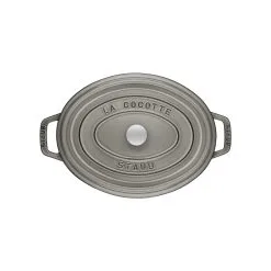 Staub Cocotte Ovale - 27 Cm, Colore Grigio Grafite -Vendite Accessori per Cucina 40500 236 0 2