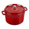 Staub Cocotte Vento Rotonda - 24 Cm, Ciliegia