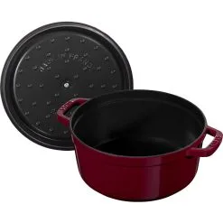 Staub Cocotte Rotonda - 28 Cm, Bordeaux 10 Staub Cocotte Rotonda - 28 Cm, Bordeaux -Vendite Accessori per Cucina 40502278 05
