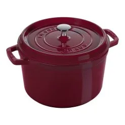 Staub Cocotte Vento Rotonda - 24 Cm, Bordeaux