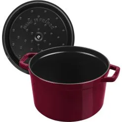 Staub Cocotte Vento Rotonda - 24 Cm, Bordeaux -Vendite Accessori per Cucina 40506566 5