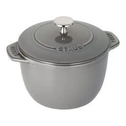 Staub Cocotte Per Riso 16 Cm, Rotondo, Grigio Grafite, Ghisa