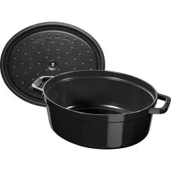 Staub Cocotte Ovale - 31 Cm, Nera Lucida -Vendite Accessori per Cucina 40510 639 0 4