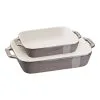 Staub Set Di Pirofile Rettangolare - 2-pz., Grigio Antico