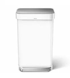 Simplehuman Pattumiere - Pattumiera Con Portasacchetti, 45 L, Bianco CW2027 -Vendite Accessori per Cucina 40a5067b081f8065eee0e487
