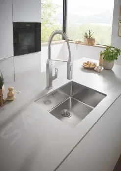 Grohe Eurocube - Miscelatore Monocomando Per Lavello, Cromato 31395000 -Vendite Accessori per Cucina 41077ab85b4d1bddeb98ddfe