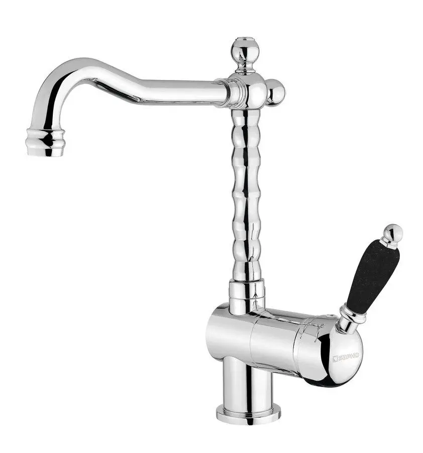 Sapho Kirké Black - Miscelatore Da Lavello, Cromo KI14NC 1 Sapho Kirké Black - Miscelatore Da Lavello, Cromo KI14NC