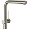 Hansgrohe M54 - Miscelatore Da Lavello Talis Con Bocca Di Erogazione Estraibile, SBox, Simil Inox 72809800