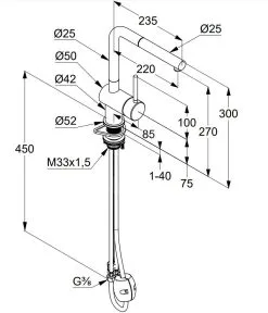 Kludi L Steel - Miscelatore Da Lavello Con Bocca Di Erogazione Estraibile, Acciaio Inox Spazzolato 45851F877 -Vendite Accessori per Cucina 4aaefa74ab321d515c2a7d37