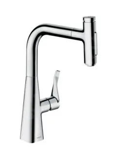 Hansgrohe M71 - Miscelatore Da Lavello Metris Select Con Doccetta Estraibile, Cromo 73822000