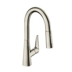 Hansgrohe Talis M51 - Miscelatore Monocomando 160 Per Lavello, Con Doccetta Estraibile, Simil Inox 72815800