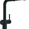 Franke Active - Miscelatore Da Lavello FN 5351.901, Con Comando Di Scarico Twist E Doccetta Estraibile, Nero Opaco 115.0669.769
