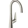 Hansgrohe Talis M51 - Miscelatore Monocomando 260 Per Lavello Con Braccio Di Erogazione Girevole, Simil Inox 72810800